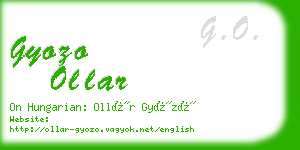 gyozo ollar business card